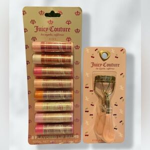 Juicy Couture Lip Balm Set and Eyelash Curler NWT